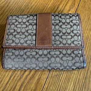 Coach monogram print wallet
